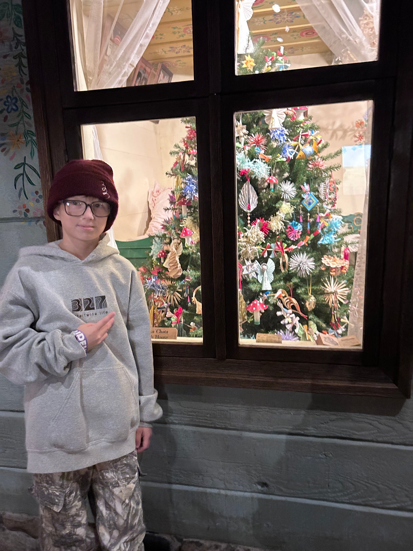 Gray 327 Intertwine Life Kids Hoodie