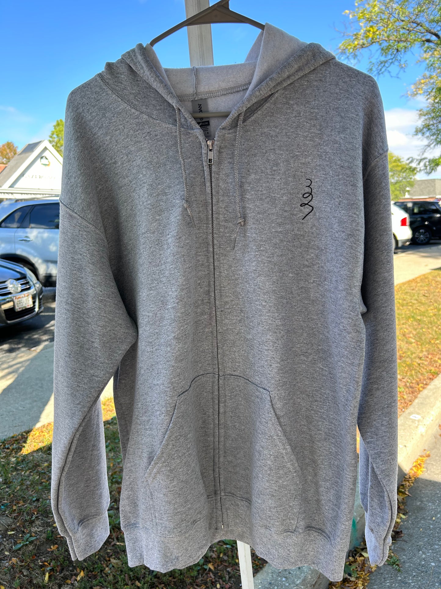 327 Small Logo Adult Zip Up