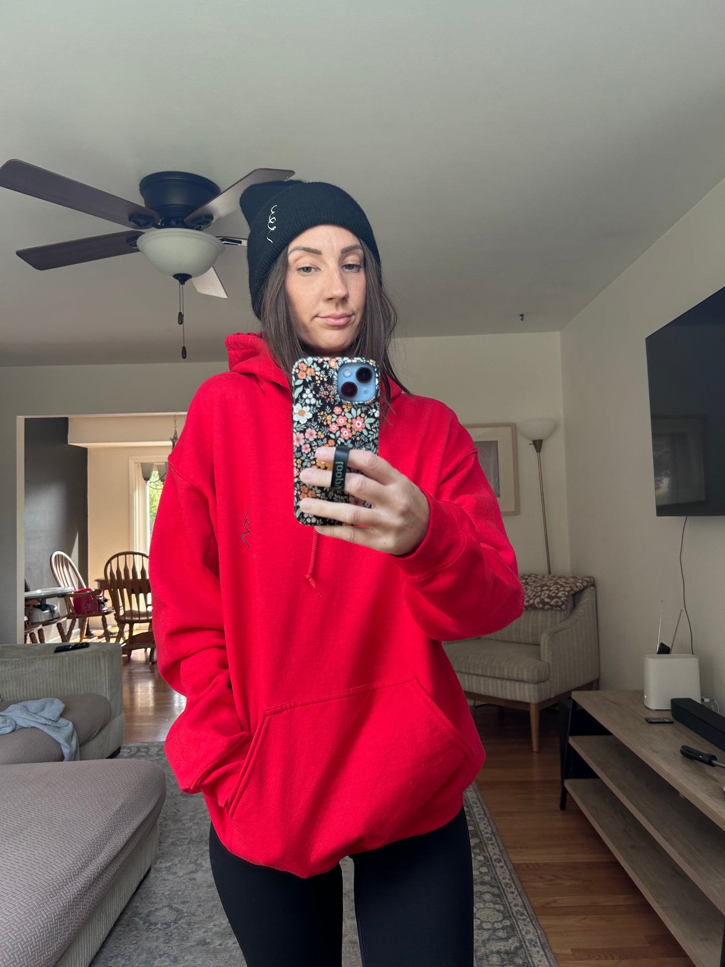 327 Small Logo Adult Hoodie