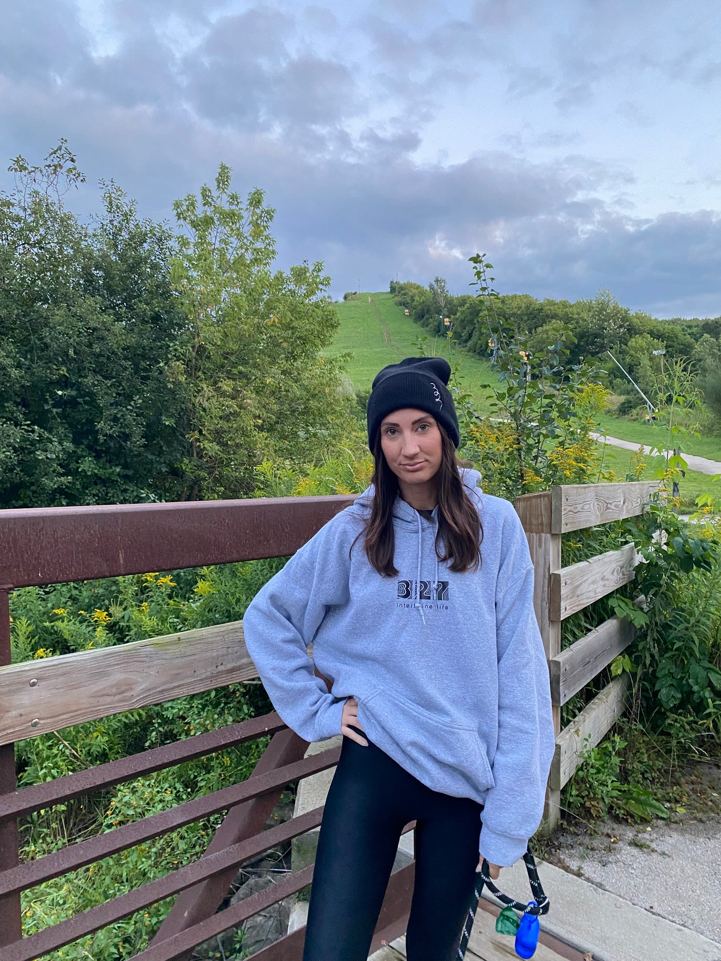 Gray 327 Intertwine Life Adult Hoodie